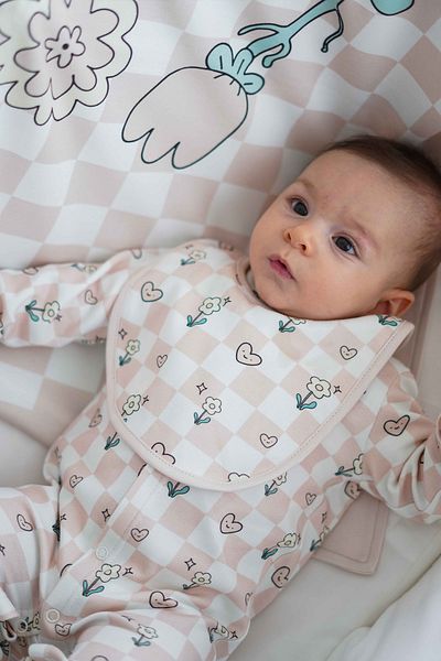 Atelier Babbi Checker Baby Rompers