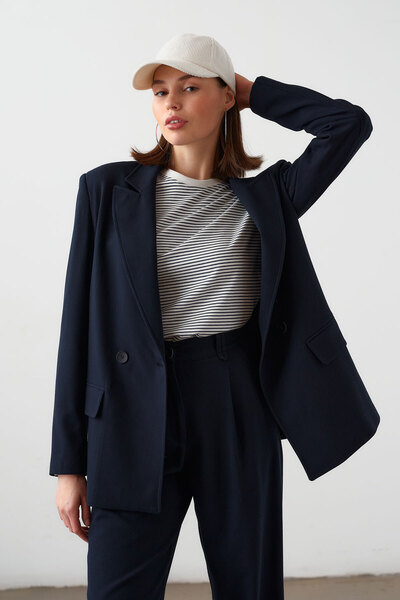 urban focus Double Breasted Oversize Jacket