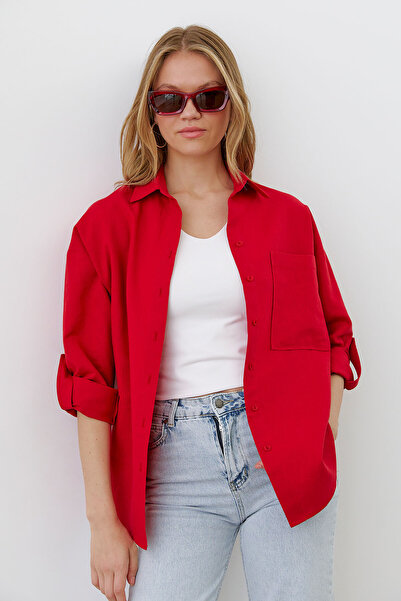 urban focus Oversize Linen Shirt