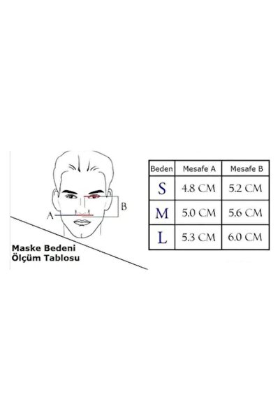 Respirox Cpap\bpap Maske,full Face Maske ,ağız Burun Maske, Hortum '' M Beden''