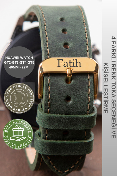 vagave Huawei Watch Deri Kordon Gt2 Gt2e Gt3 Active Gt4 Buds Gt5 Pro 46mm Uyu...