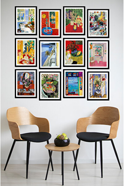 kutuTR Dekorize Mdf Tablo Seti 12 Parça 3 mm - Matisse Duvar  Dekoru Model 2