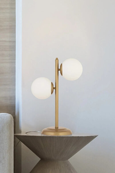 yürüyenlightt Yürüyen Abajur 2'li Glop Cam Masa Lambası