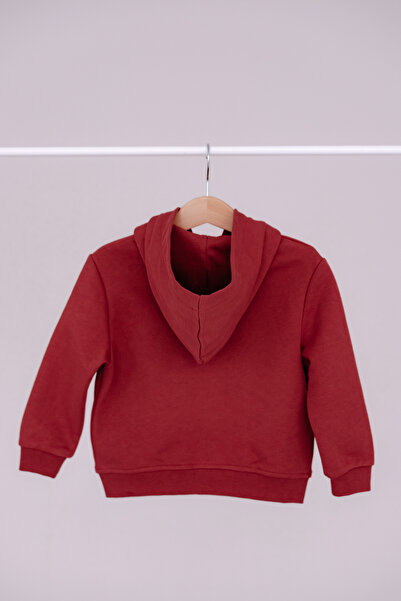 Atelier Babbi 100% Cotton Zip Hoodie - Burgundy