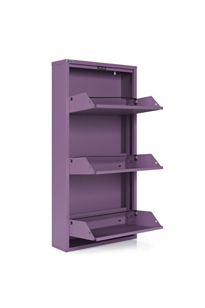 Ceha 3'lü Metal Ayakkabılık - Mor