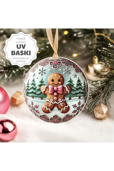 Sevimli Hediye Christmas Pine Tree Ornament - 3D Design Uv Printed - Cookie Man