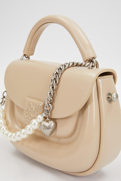 Levidor Kalp Akseuarlı El Çantası