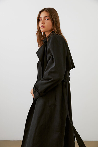 urban focus Oversize Double Breasted Trenchcoat