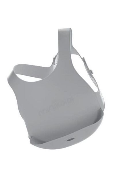 Easy Tedarik OiOi Silicone Baby Bib Powder Gray