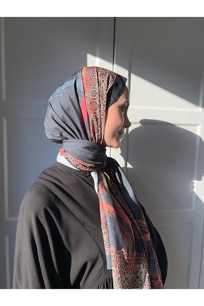 Modakaşmir Diji Medine Şal - Model abstract de mătase