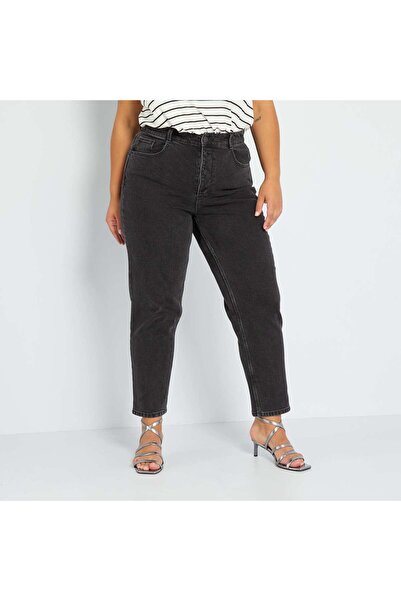 KIABI Mom-fit jeans - L30 BLACK