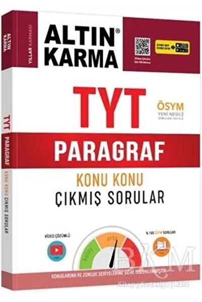 Altın Karma Yayınları TYT Paragraf Konu Konu Çıkmış Sorular