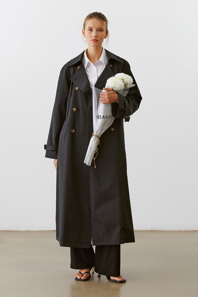 urban focus Oversize Double Breasted Trenchcoat