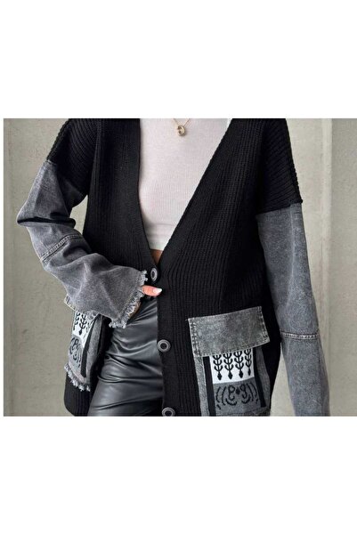 RecordHealing kot cepli triko hırka