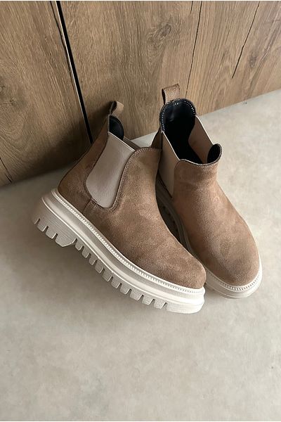 Mupa Shoes Γυναικείες Μπότες Mink Suede