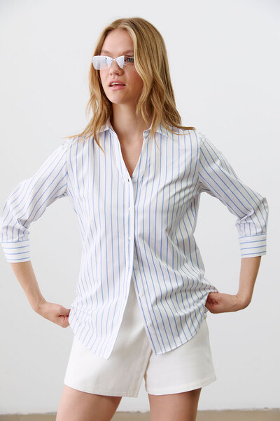 urban focus Striped Portofino Shirt