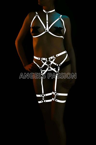 Angels Passion Stylish Harness Suit Reflect Light for Tiktok