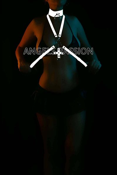 Angels Passion Ανακλαστικό λουρί - Με σχέδιο λουριών και στήθους