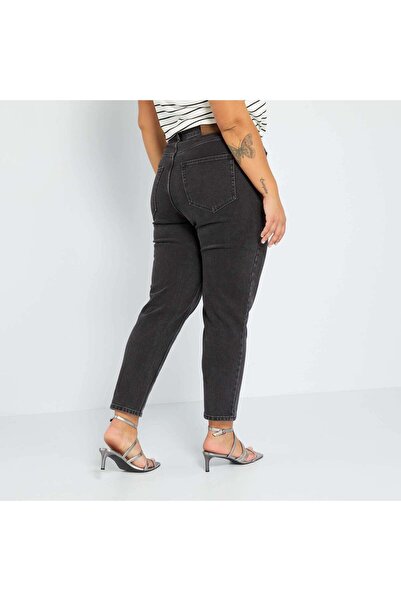KIABI Mom-fit jeans - L30 BLACK