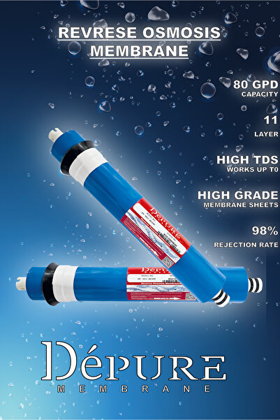 Depure DéPURE Su Arıtma Cihazı 80 Gpd Membranı