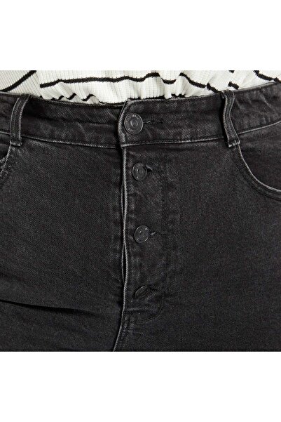 KIABI Mom-fit jeans - L30 BLACK