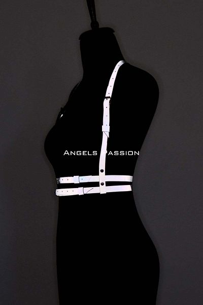 Angels Passion Reflect in the Dark - Ανακλαστικό λουρί στήθους, λουρί για πάρτι, αξεσουάρ φορέματος
