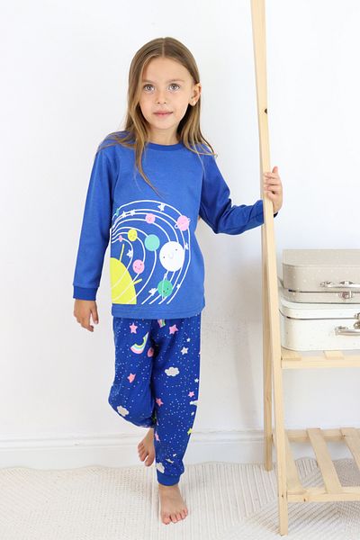 Harika KIDS Σετ πιτζάμες από βαμβακερό ύφασμα Interlock για κορίτσια