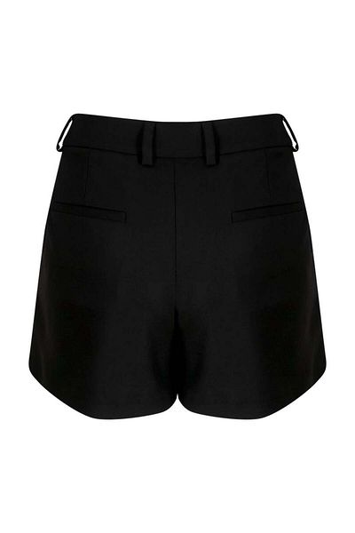 RİVUS Zippered Short Shorts - Black