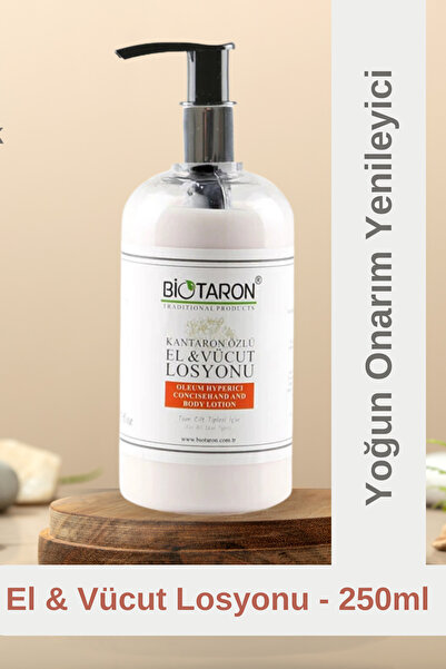 Biotaron Kantaron Özlü Organik El & Vücut Losyonu - Nemlendirici ve Çatlak Gi...
