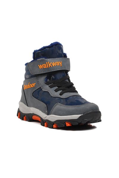 WALKWAY Navy Blue Kids Outdoor Boots