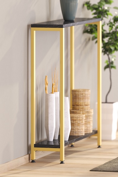 TOLIAHOME Metal Dresuar Sideboard Multi-Purpose Table Leg 2 Pieces Leg 83 cm Furniture Leg