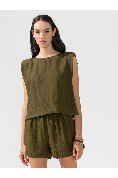 RİVUS Elastic Waist Short Shorts