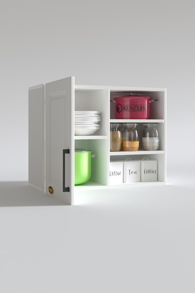 Kenzlife Hazır Mutfak Dolabı Tere60 Byz Mod1 60*080*32 Mebran Kapak Suntalam Gövde