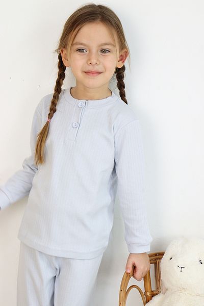 Harika KIDS Set de pijamale din bumbac de grosime medie din țesătură interlock pentru fete