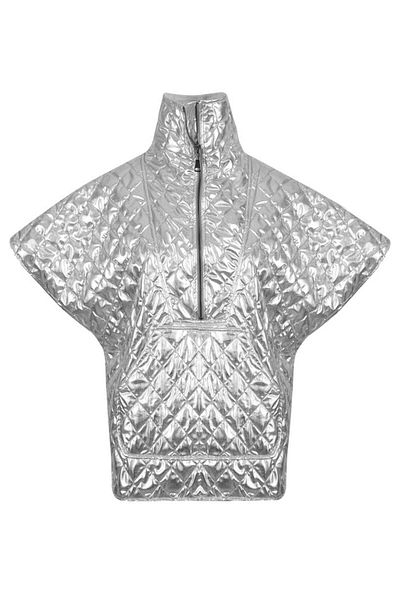 RİVUS Quilted Coat - Silver
