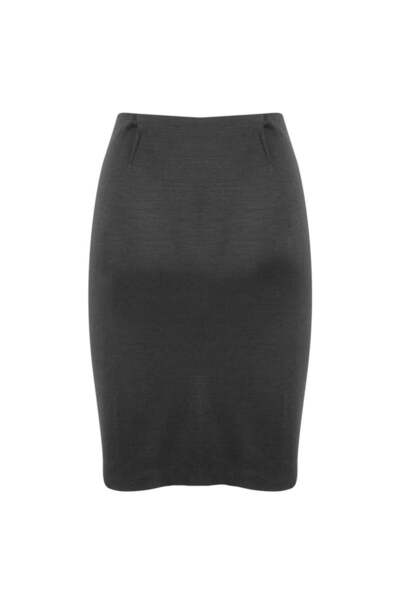 RİVUS Draped Zipper Detailed Mini Skirt - Black