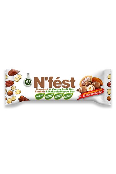 Nfest 40 جرام × 12 قطعة من ألواح الفاكهة - بالبندق والكاكاو
