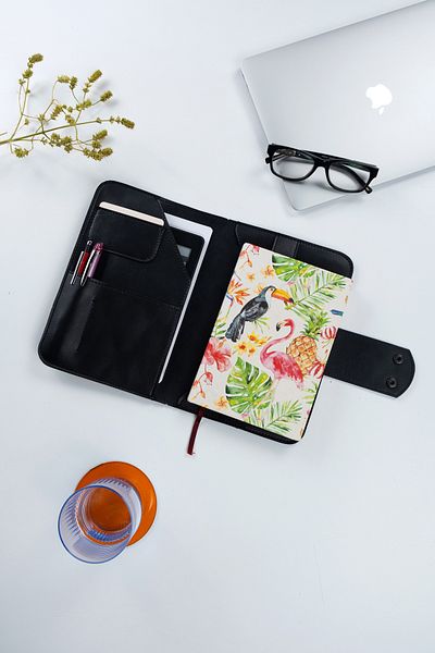 DK LEATHER Book Sleeve & Notepad Organizer - Organizer τσάντας πολλαπλών χρήσεων