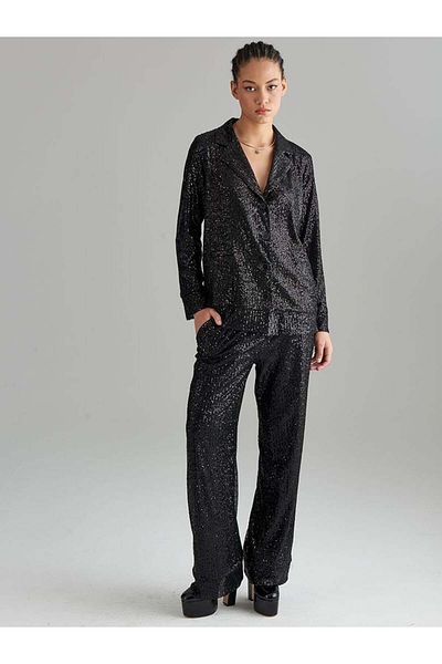 RİVUS Sequin Trousers - Black