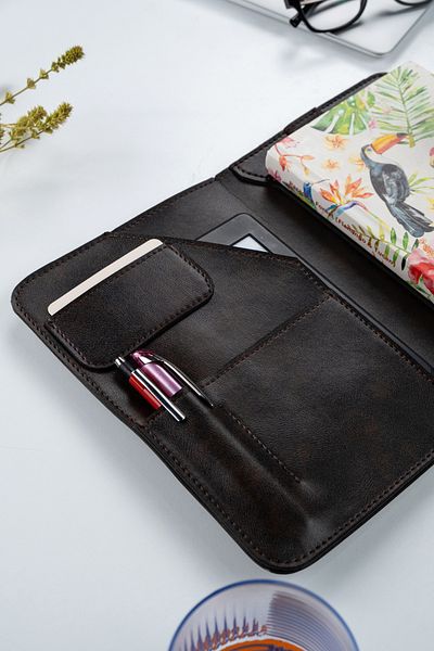 DK LEATHER Book Sleeve & Notepad Organizer - Organizer τσάντας πολλαπλών χρήσεων