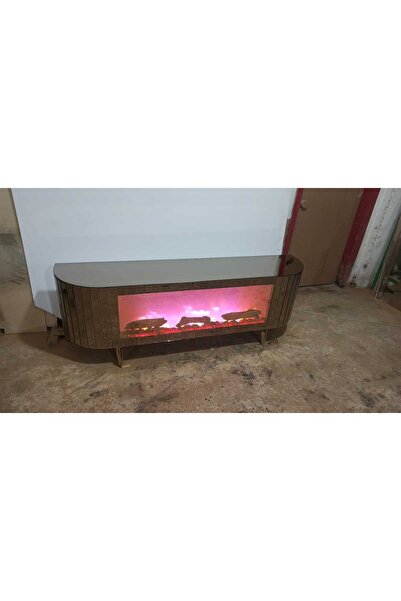 NGS HOME New Generation Style Elektrikli, şömineli tv sehpası