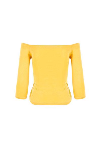 RİVUS Boat Neck Body - Yellow