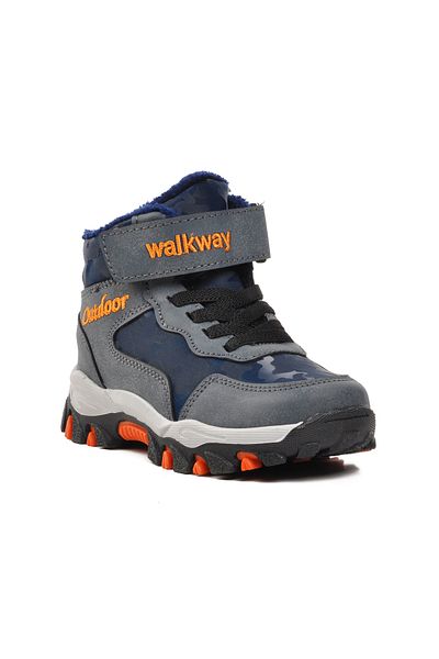 WALKWAY Navy Blue Kids Outdoor Boots