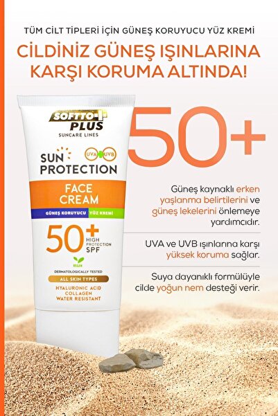 Softto Plus Güneş Koruyucu Yüz Kremi 75 Ml 50 Spf