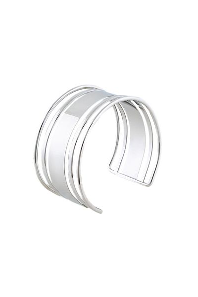 RİVUS Silver Bracelet - Thick Shaped