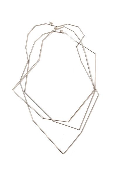 RİVUS Geometric Shape Necklace - Silver