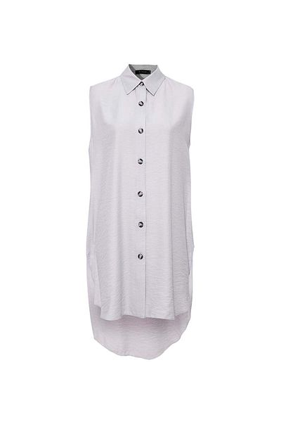 RİVUS Sleeveless Relaxed Fit Shirt - Gray