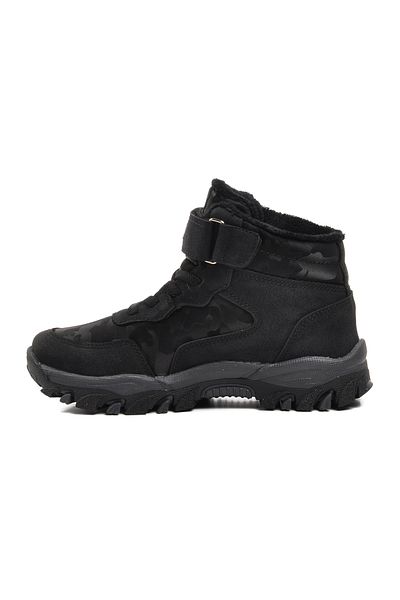 WALKWAY Black Kids Outdoor Boots