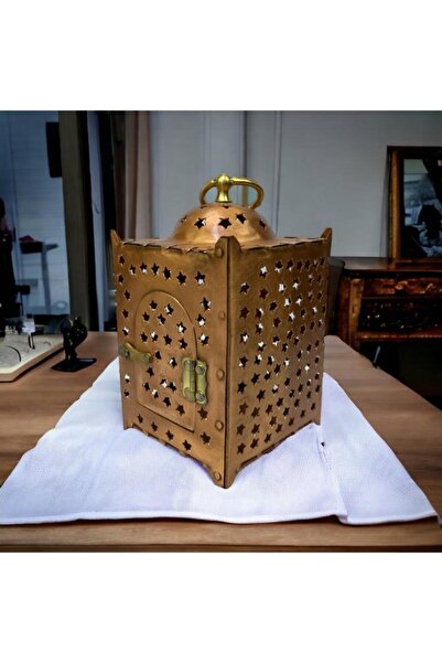 EFEMİR Köşeli Yıldız Kesimli Roze Bakır Fener No:1