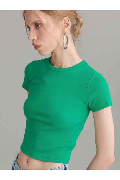 RİVUS Camisole Basic T-Shirt - Green
